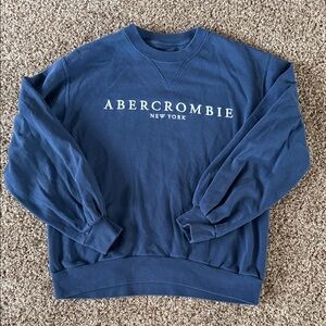 Abercrombie & Fitch unisex Crewneck in Blue, size small